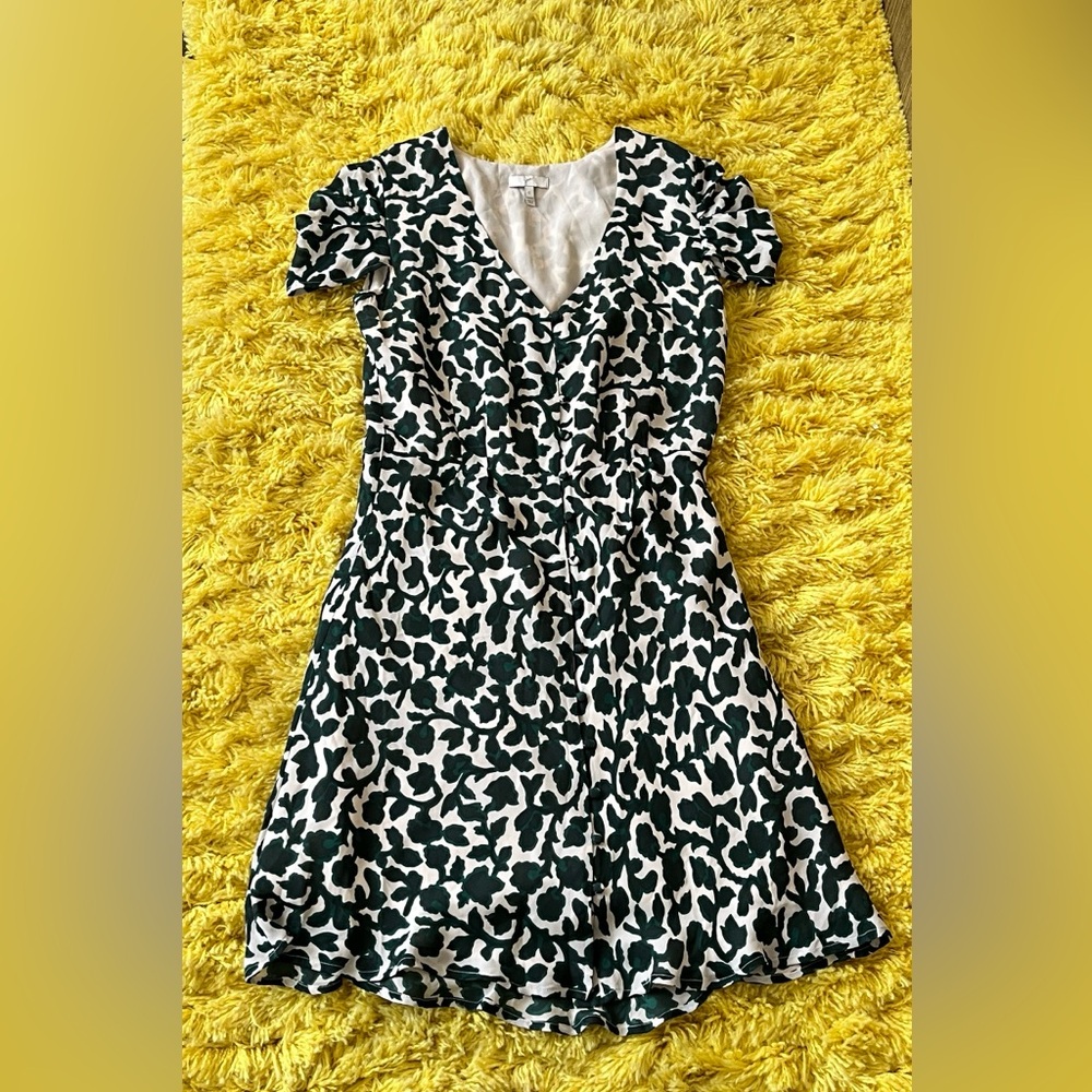 Joie Button Front Short Sleeve Dress